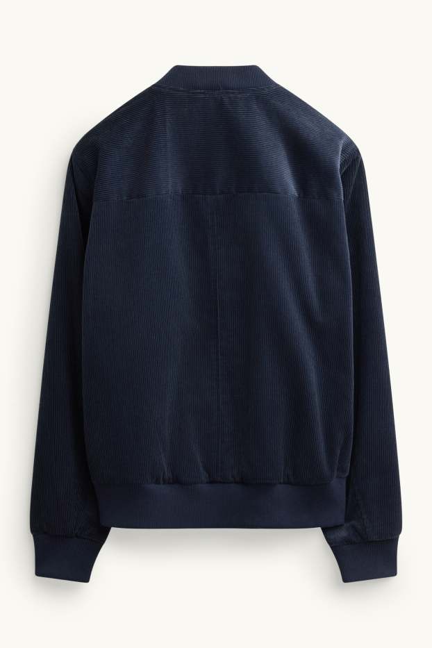 Home - Jaqueta bomber de pana - blau fosc