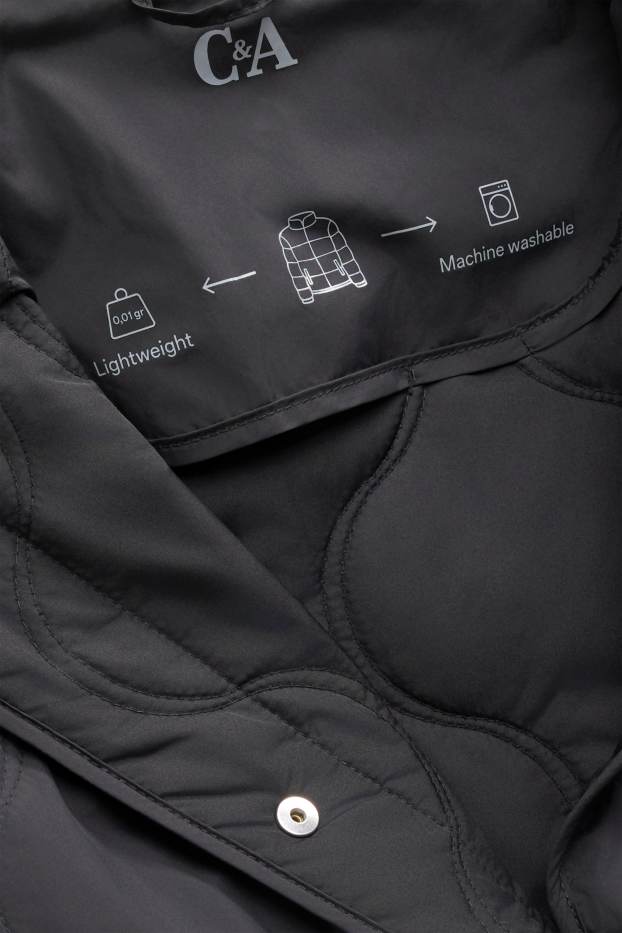 Damen - Steppjacke - schwarz