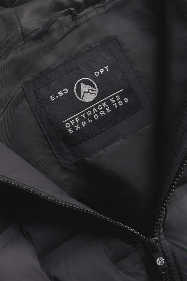 Nen - Jaqueta softshell amb caputxa - resistent a l’aigua - negre