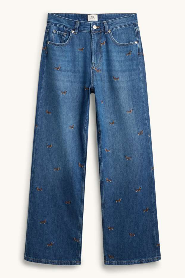 Dona - Relaxed Jeans - mid waist - texà blau