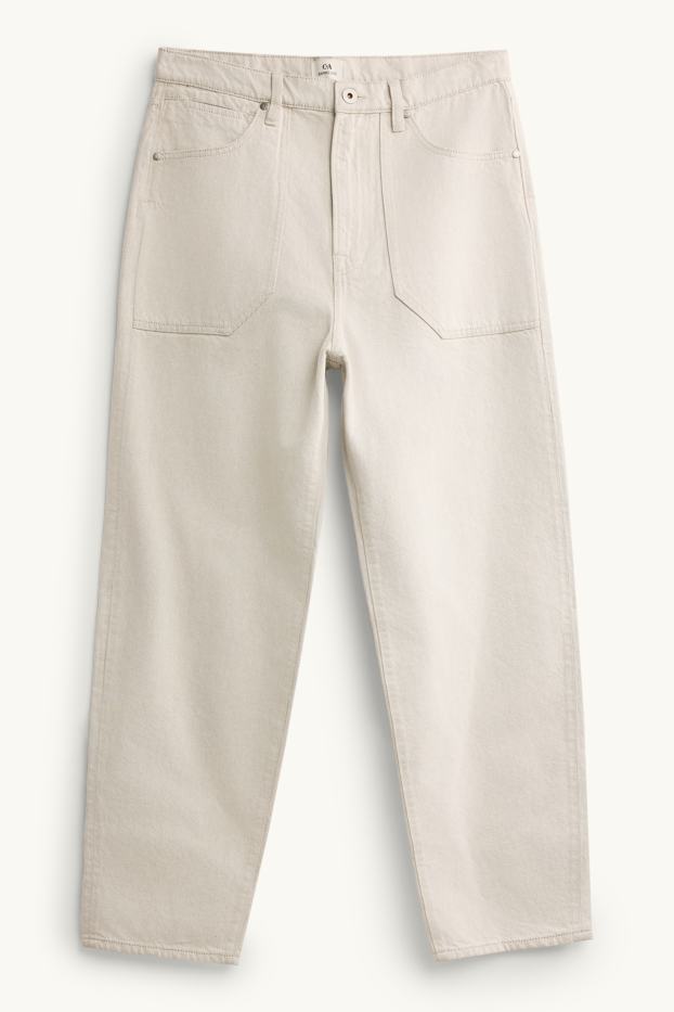 Hommes - Barrel jean - blanc crème