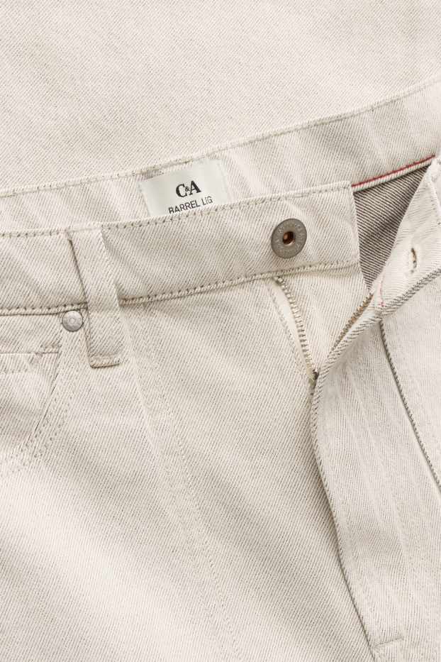 Hommes - Barrel jean - blanc crème