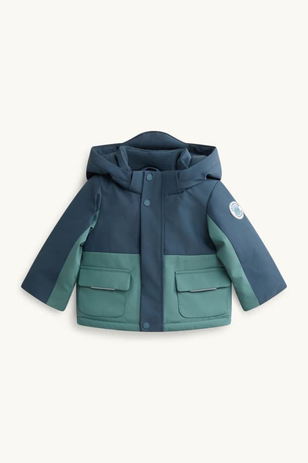 Baby Boys - Baby parka - lined - water-repellent - dark green / dark blue