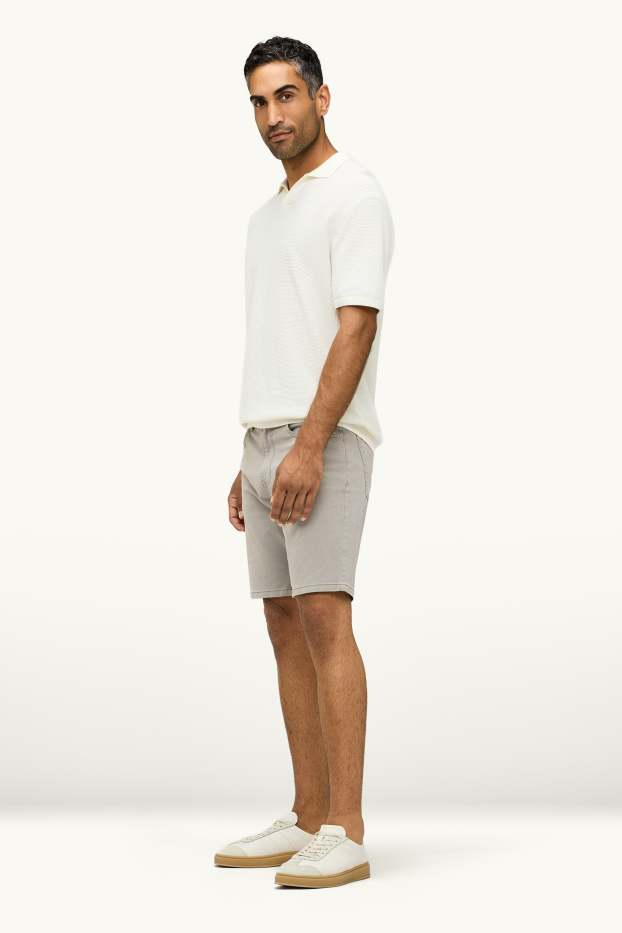 Herren - Jeans-Shorts - Flex - jeansgrün