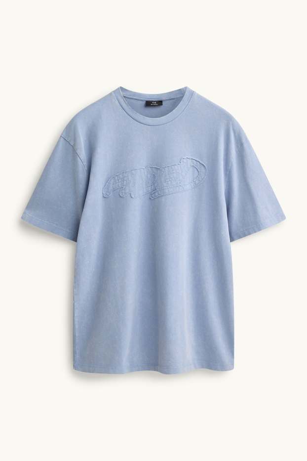 Men - T-shirt - relaxed fit - light blue