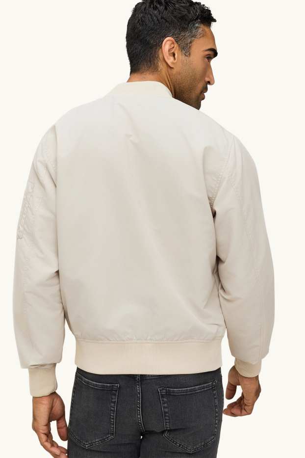 Herren - Bomberjacke - beige
