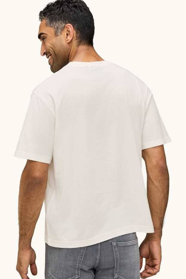 Uomo - T-shirt - relaxed fit - bianco