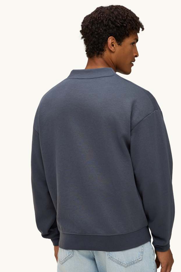 Herren - Strickjacke  - dunkelgrau