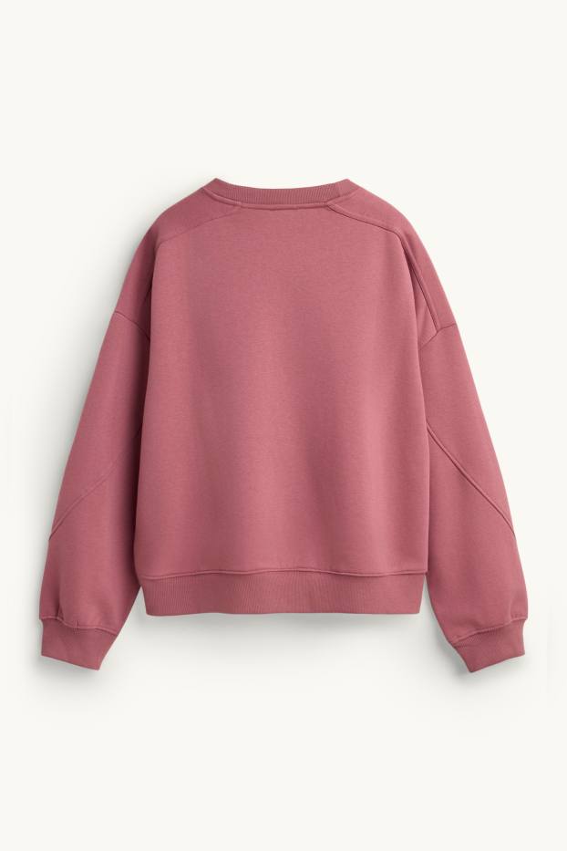 Dames - Oversized sweatshirt - donker rose