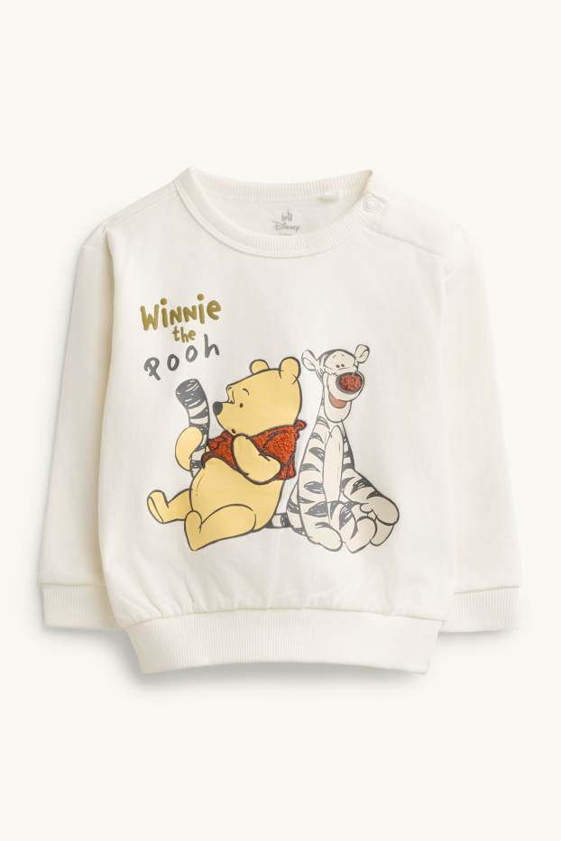 Baby: jongens - Winnie de Poeh - babysweatshirt - crème wit