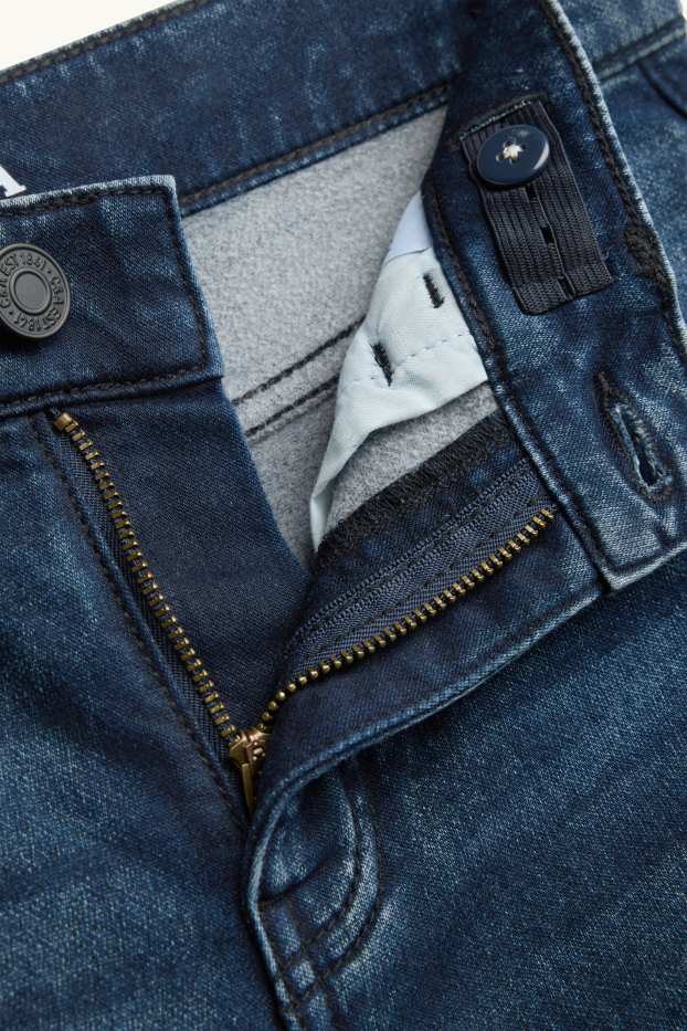 Nen - Straight jeans - texans tèrmics - LYCRA® - texà blau fosc