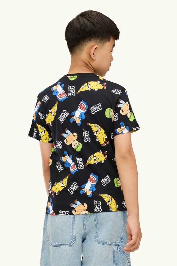Bambini - Confezione da 2 - Stumble Guys - t-shirt - bianco / nero