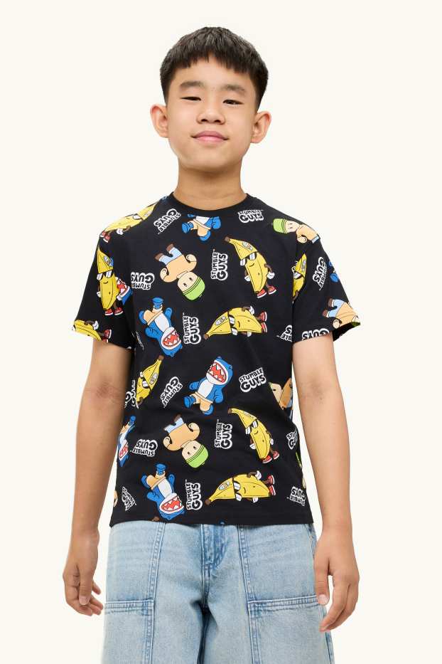 Bambini - Confezione da 2 - Stumble Guys - t-shirt - bianco / nero