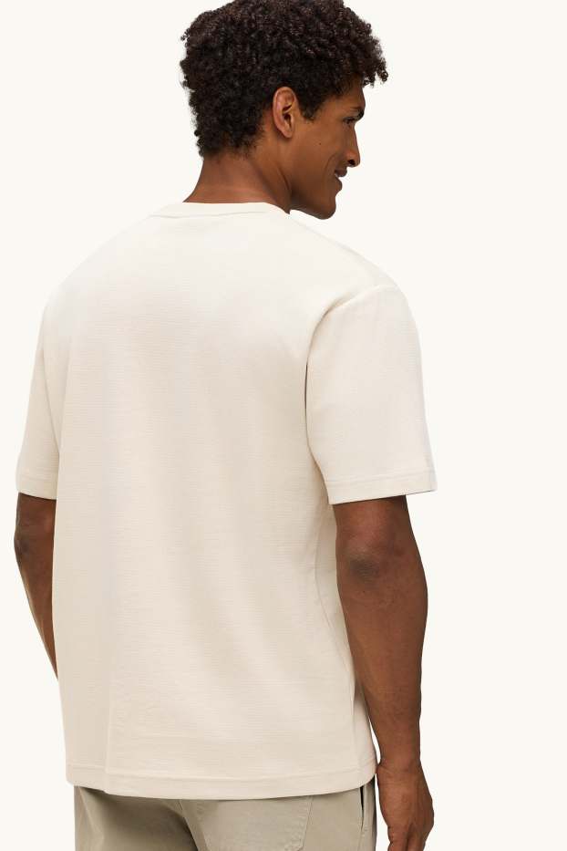 Home - Samarreta de màniga curta - relaxed fit - beix