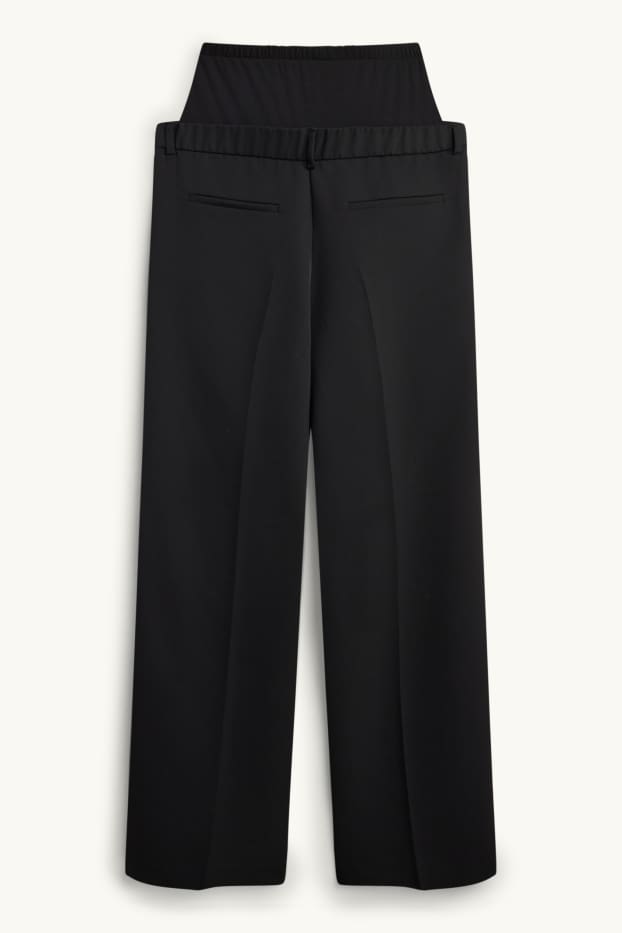 Femmes - Pantalon de grossesse - jambes larges - noir