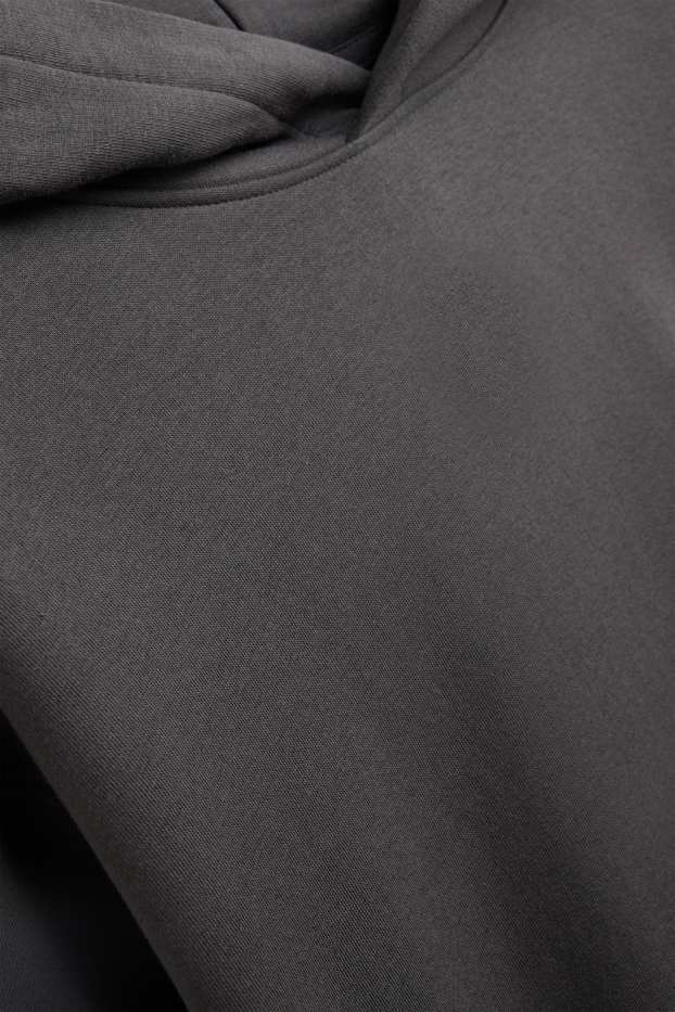 Heren - Hoodie - donkergrijs