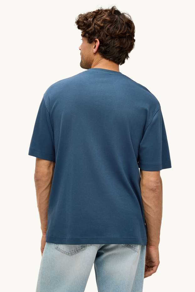 Herren - T-Shirt - Relaxed Fit - dunkelblau