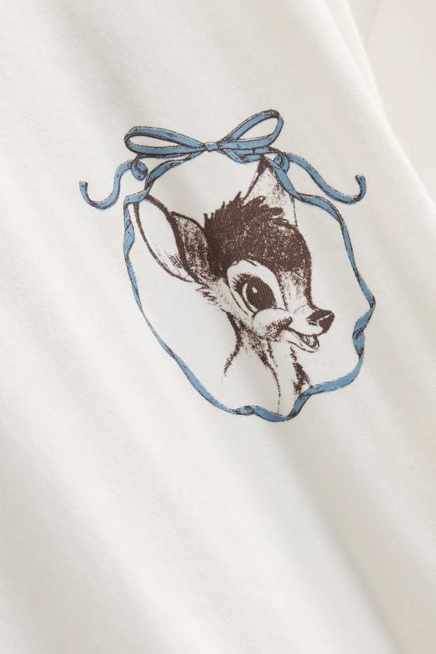 Damen - T-Shirt - Oversized - Bambi - weiss