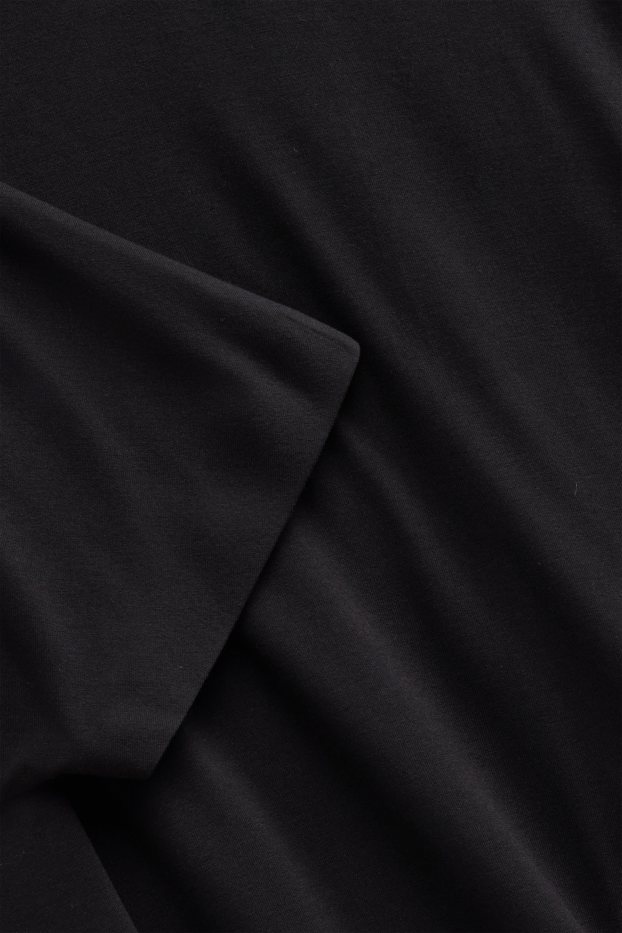 Damen - T-Shirt - Relaxed Fit - schwarz