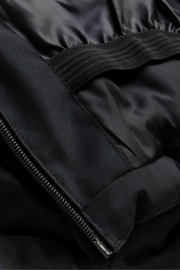 Enfants garçons - Veste de ski avec capuche - doublée - finition déperlante - noir