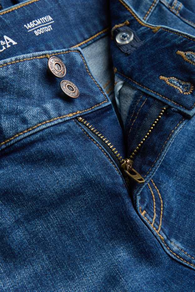 Kinderen: meisjes - Bootcut jeans - LYCRA® - jeansblauw