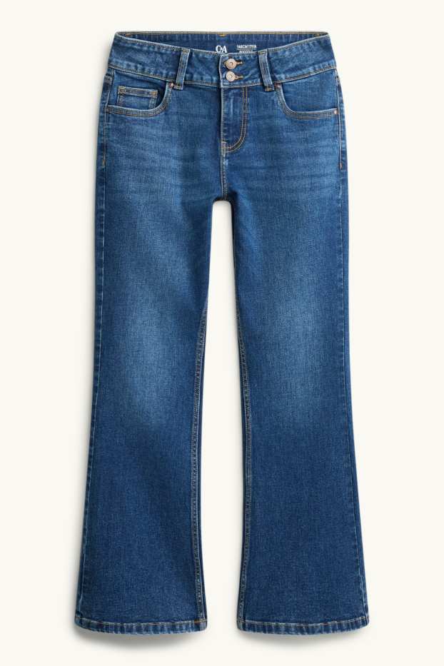 Kinderen: meisjes - Bootcut jeans - LYCRA® - jeansblauw