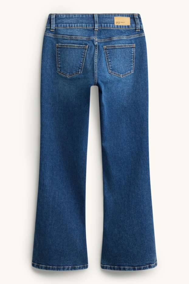 Kinderen: meisjes - Bootcut jeans - LYCRA® - jeansblauw