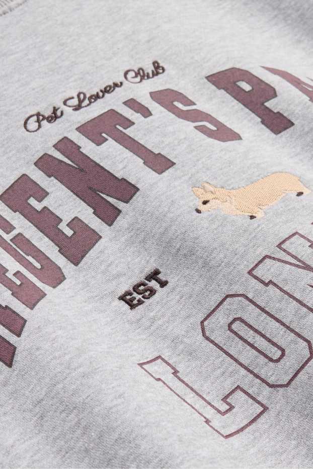 Dames - Sweatshirt - licht grijs-mix