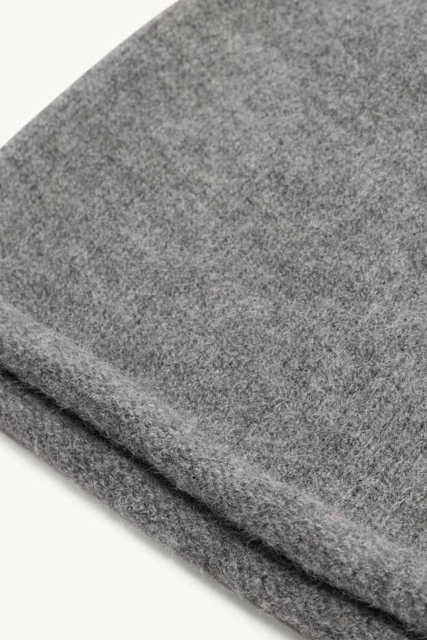 Children Girls - Hat - gray-melange