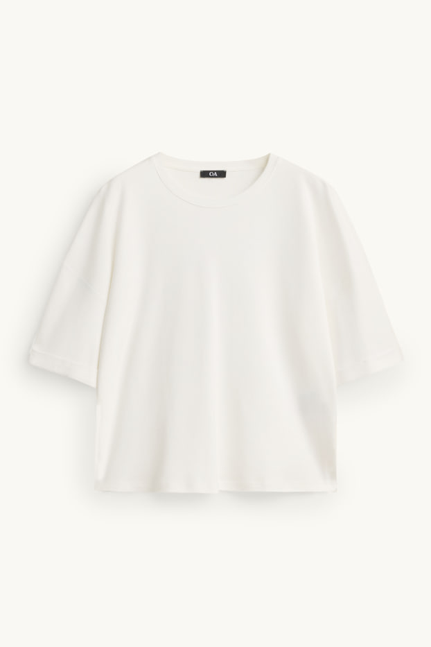 Dona - Samarreta de màniga curta - relaxed fit - blanc