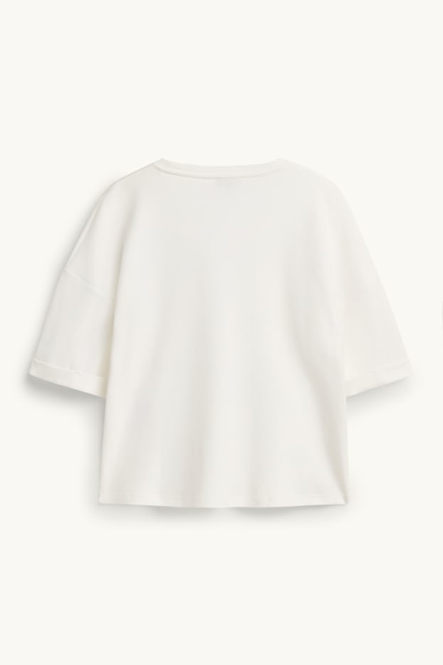 Dona - Samarreta de màniga curta - relaxed fit - blanc
