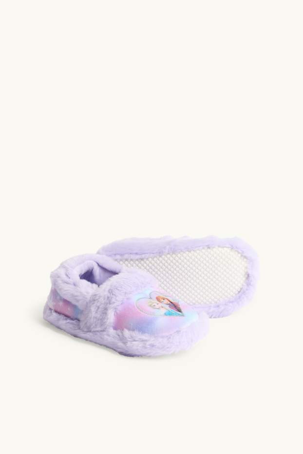 Bambine - Frozen - pantofole - fantasia - lilla