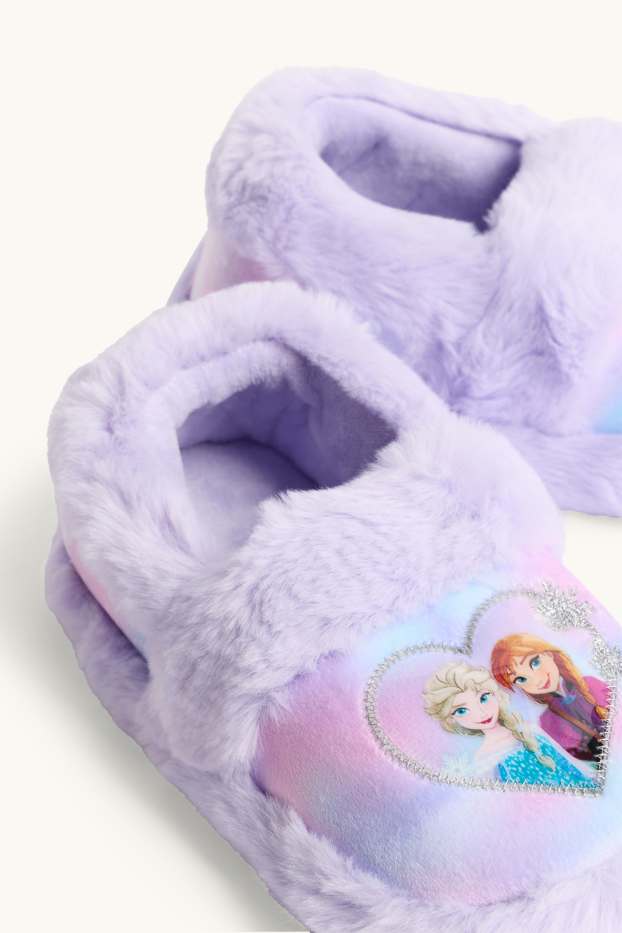 Bambine - Frozen - pantofole - fantasia - lilla