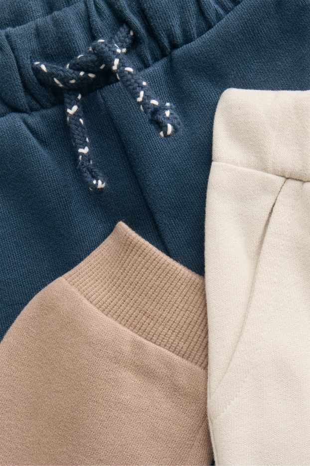 Baby Boys - Multipack of 3 - baby joggers - beige / blue