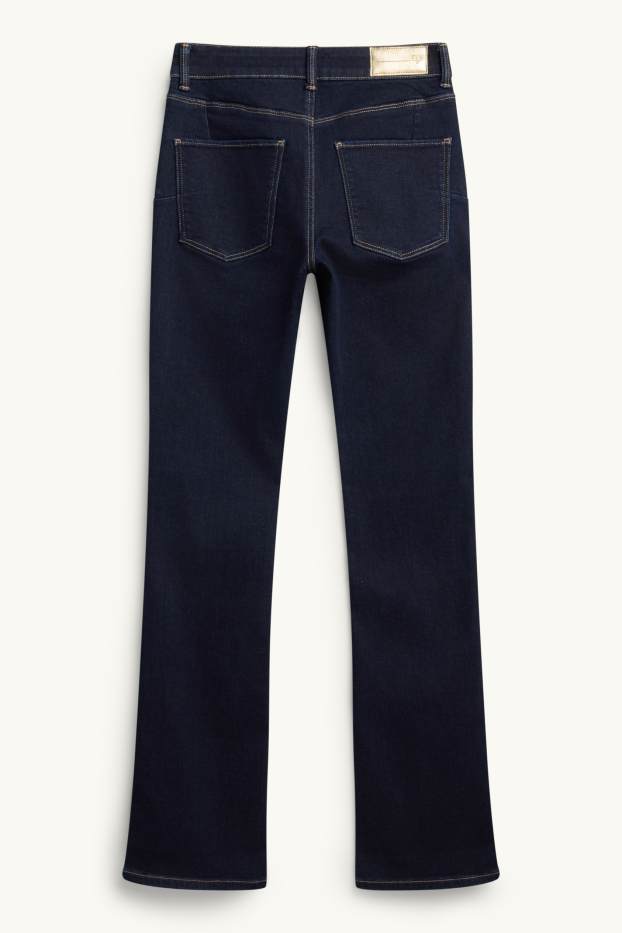 Dames - Bootcut jeans - mid waist - shaping jeans - LYCRA® - jeansdonkerblauw