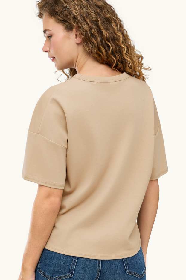 Donna - T-shirt - oversize - beige