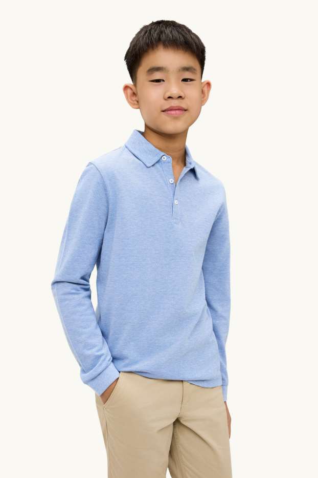 Copii - Băieți - Tricou polo - albastru
