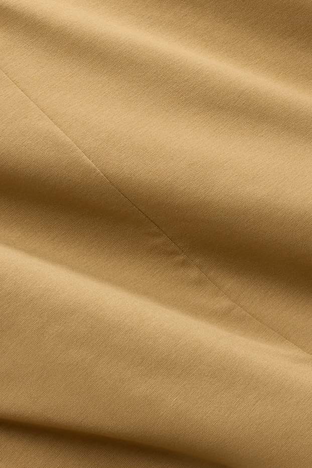 Damen - T-Shirt - Relaxed Fit - hellbraun