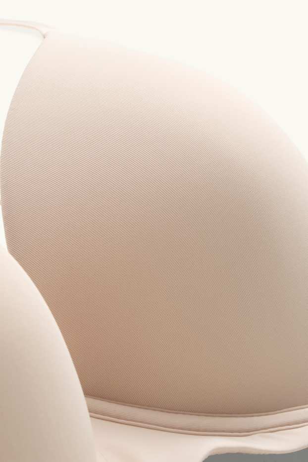 Donna - Reggiseno con ferretti - FULL COVERAGE - imbottito - beige