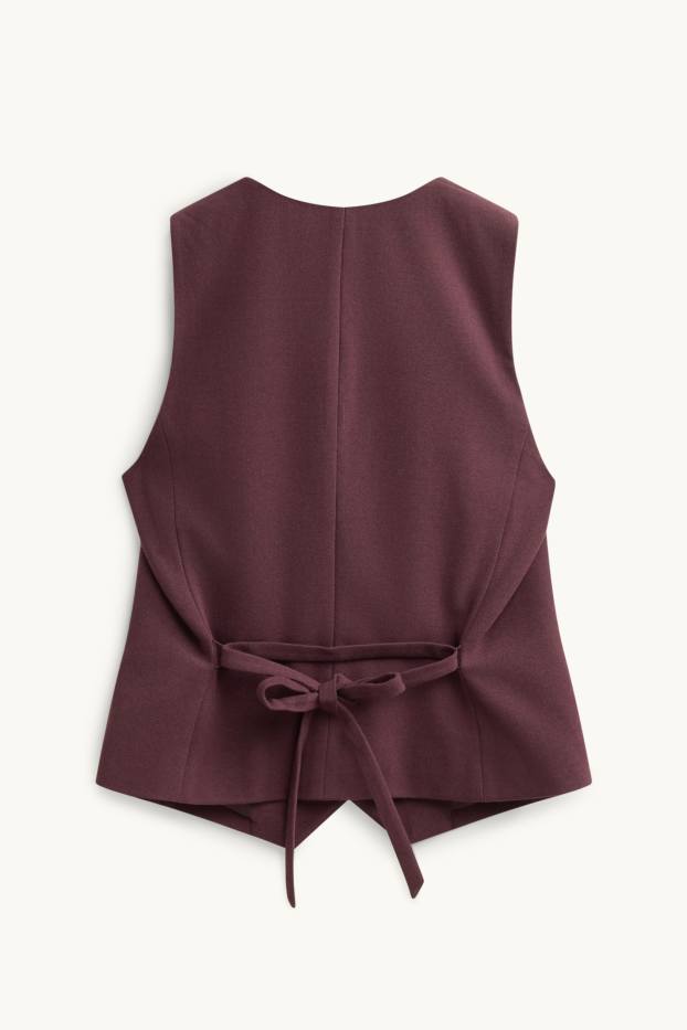 Donna - Gilet business - slim fit - bordeaux