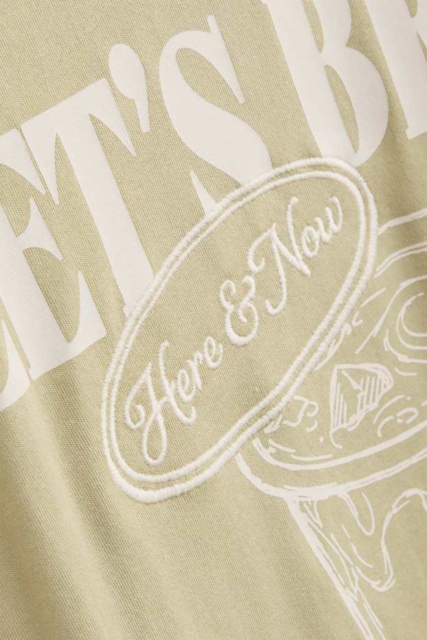 Damen - T-Shirt - Oversized - hellgrün