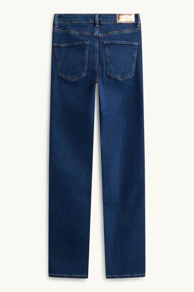Dames - Straight jeans - mid waist - shaping jeans - LYCRA® - jeansblauw