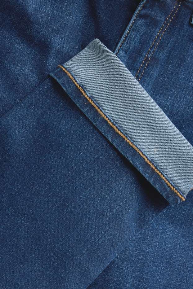 Dames - Straight jeans - mid waist - shaping jeans - LYCRA® - jeansblauw