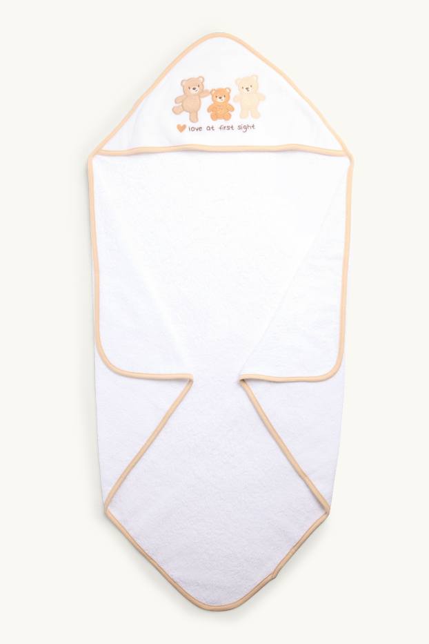 Unisex - Telo da bagno neonati - bianco / beige