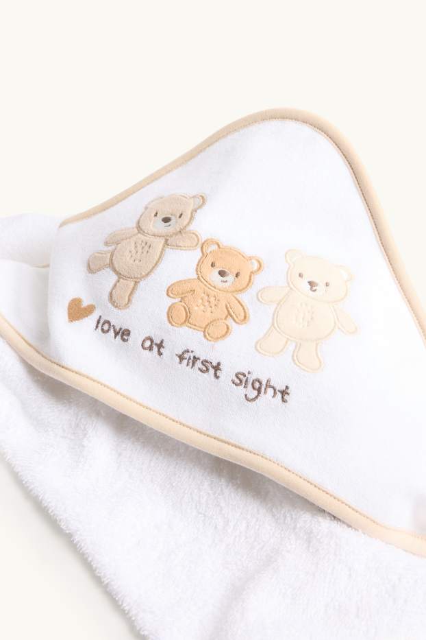 Unisex - Telo da bagno neonati - bianco / beige
