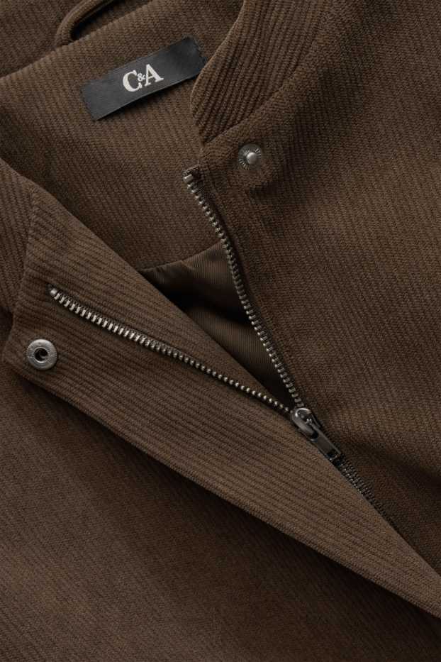 Femmes - Blazer en velours côtelé - relaxed fit - marron foncé