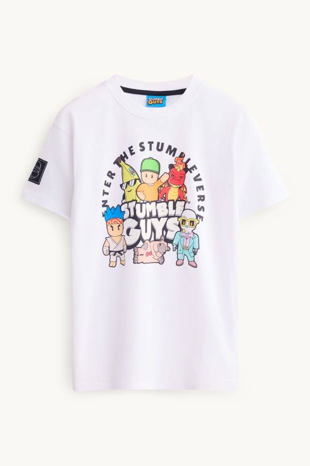 Enfants garçons - Stumble Guys - T-shirt - blanc