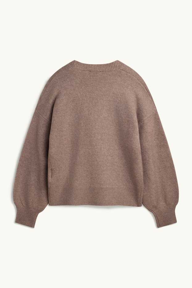 Damen - Pullover - taupe