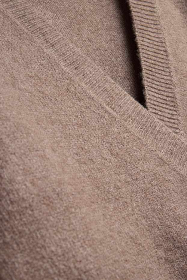 Damen - Pullover - taupe