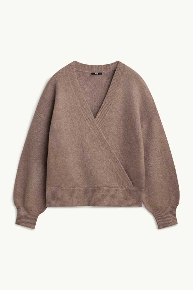 Damen - Pullover - taupe